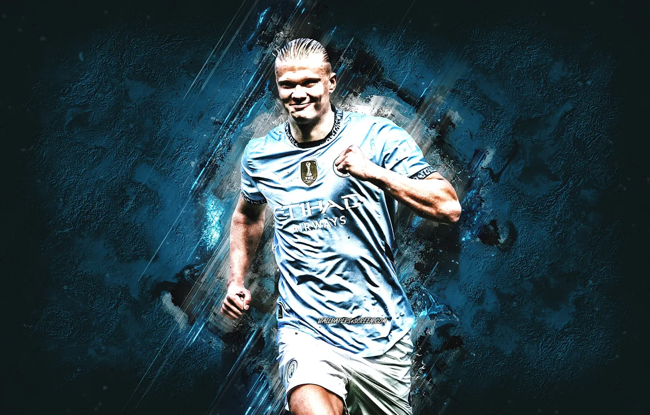 Фото обои Football, Norway, Soccer, Man City, Manchester City, Erling Haaland, Erling, Haaland