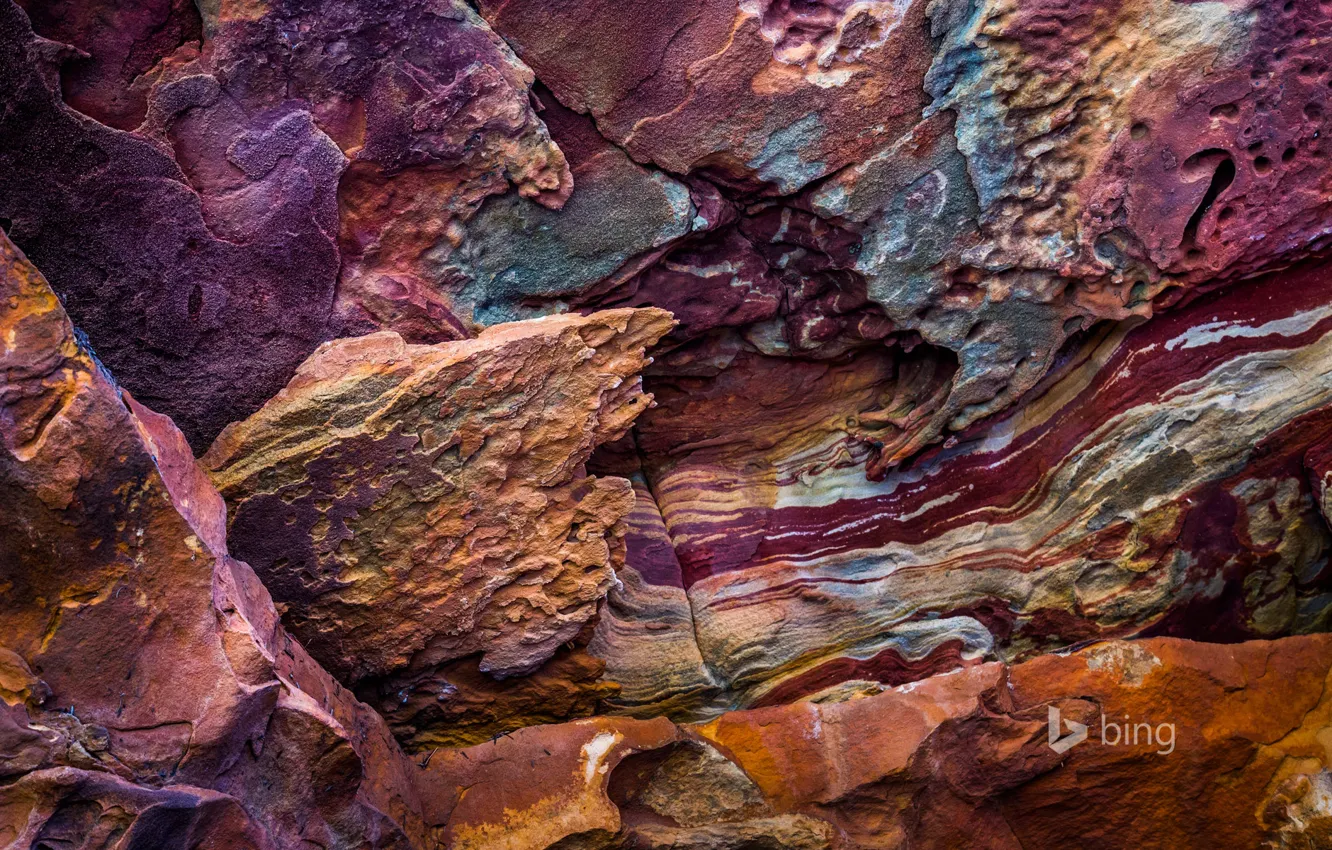 Фото обои скала, краски, австралия, Kalbarri National Park