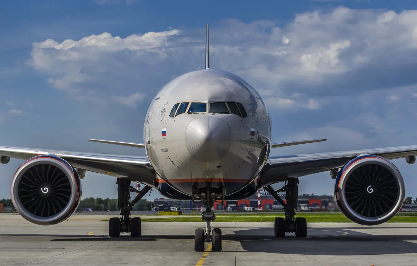 Фото обои крылья, турбина, аэропорт, Boeing, самолёт, Боинг, Аэрофлот, пассажирский