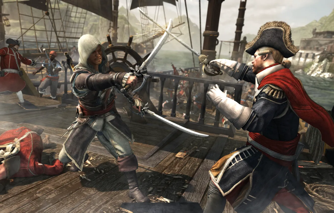 Фото обои Эдвард, Assassin's Creed IV: Black Flag, Кредо Убийцы 4: Черный Флаг