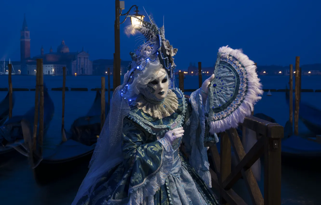 Фото обои Италия, костюм, Венеция, карнавал