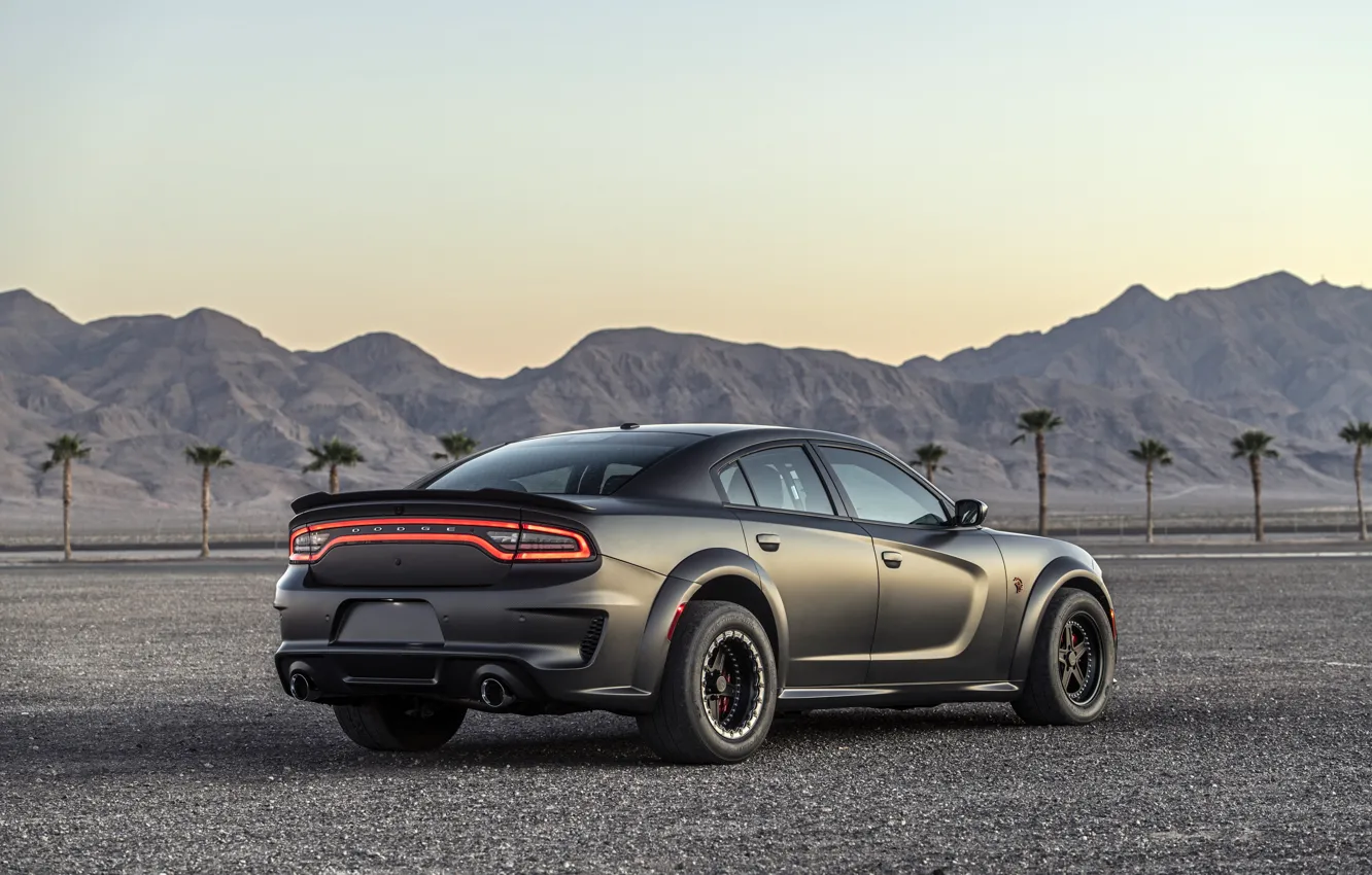 Фото обои вечер, Dodge, Charger, AWD, 2019, SpeedKore, SEMA 2019, Twin Turbo Carbon