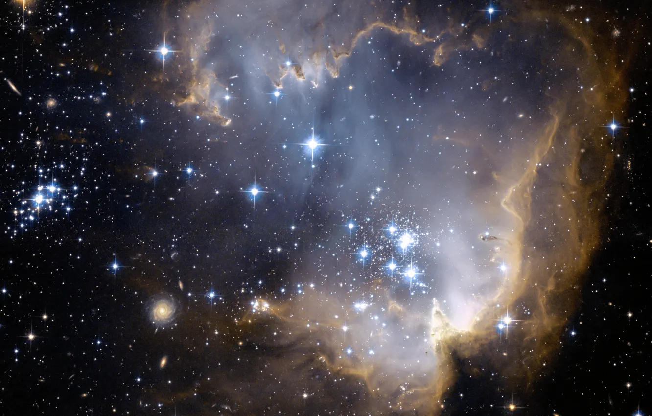 Фото обои космос, туманность, NGC 602