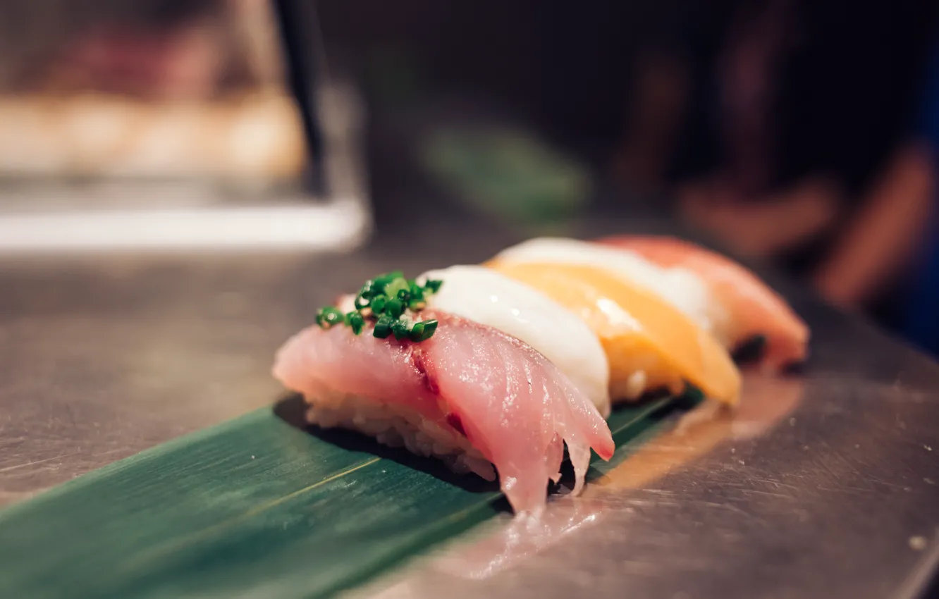 Фото обои рыба, суши, сырая