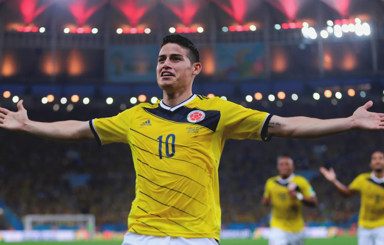 Фото обои fifa world cup, brazil, 2014, James Rodríguez