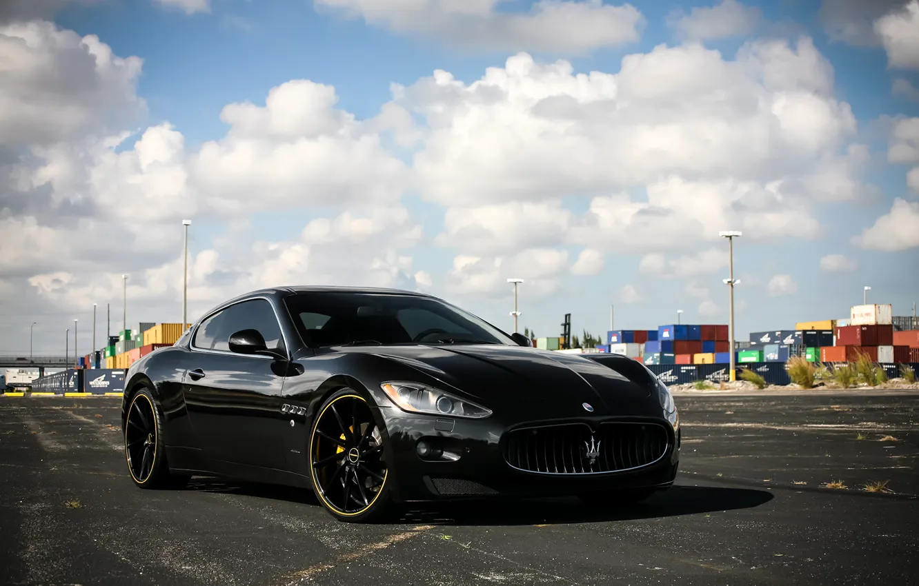 Фото обои lights, Maserati, wheels, GranTurismo, with, and, color, CVT