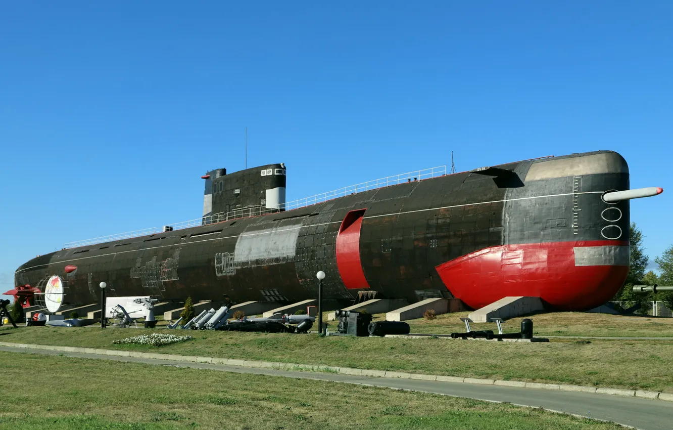 Фото обои музей, подводная лодка, Б-307, проект 641б