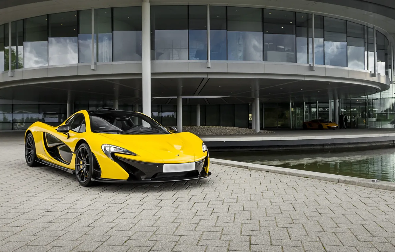 Фото обои McLaren, Желтый, Суперкар, Yellow, Supercar