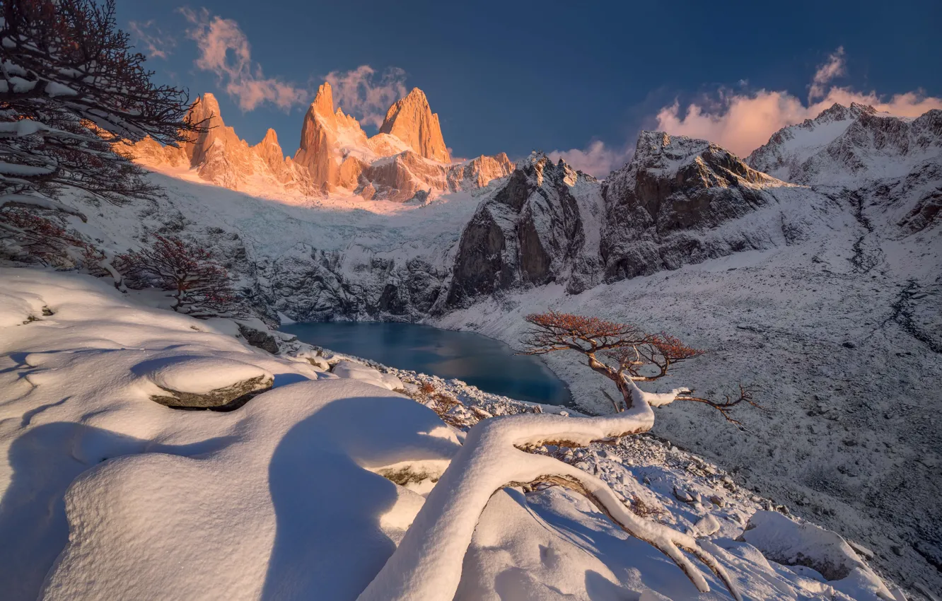 Фото обои Горы, Снег, Argentina, Аргентина, Patagonia, Патагония, Perito Moreno Glacier, Ледник Перито Морено