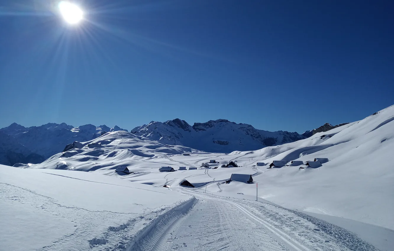 Фото обои Швейцария, Альпы, Melchsee-Frutt