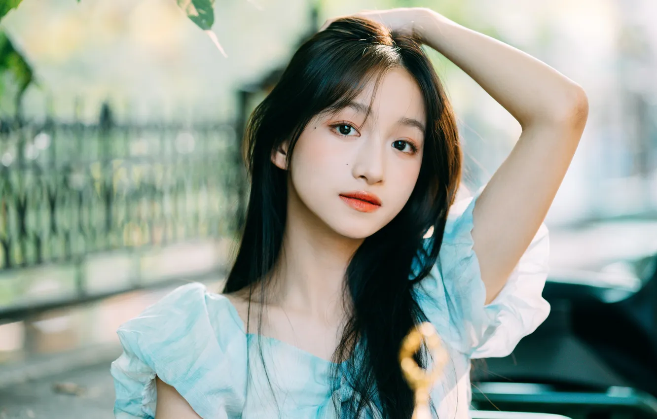 Фото обои Beautiful, Asian, Model, Woman, Cute, Pretty, Petite, Outdoor