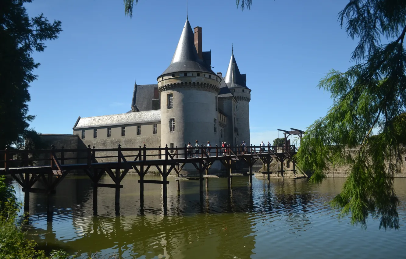 Фото обои Франция, France, Chateau de Sully sur Loire, Замок Сюлли-сюр-Луар