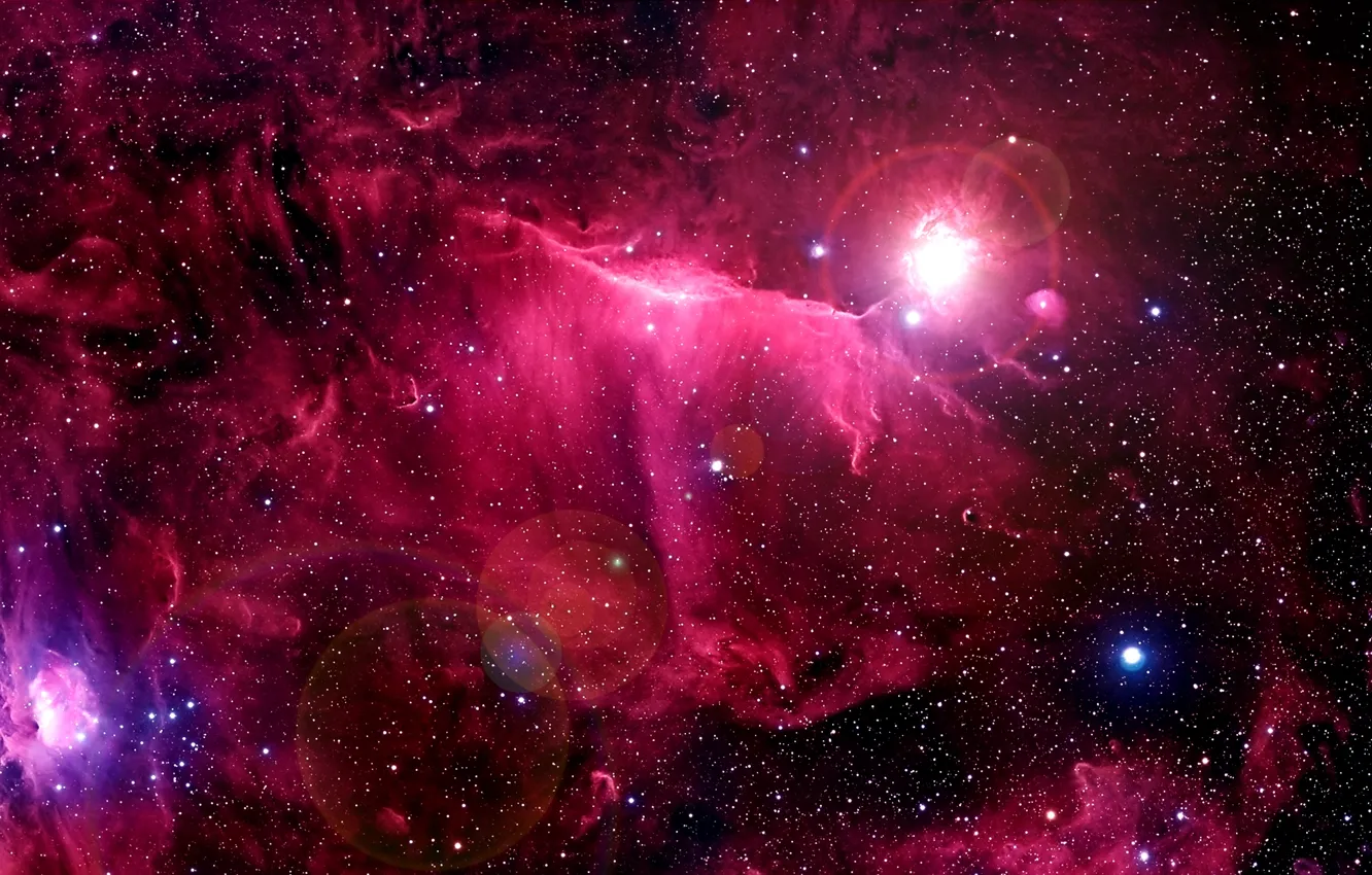Фото обои космос, туманность, звёзды, nebula