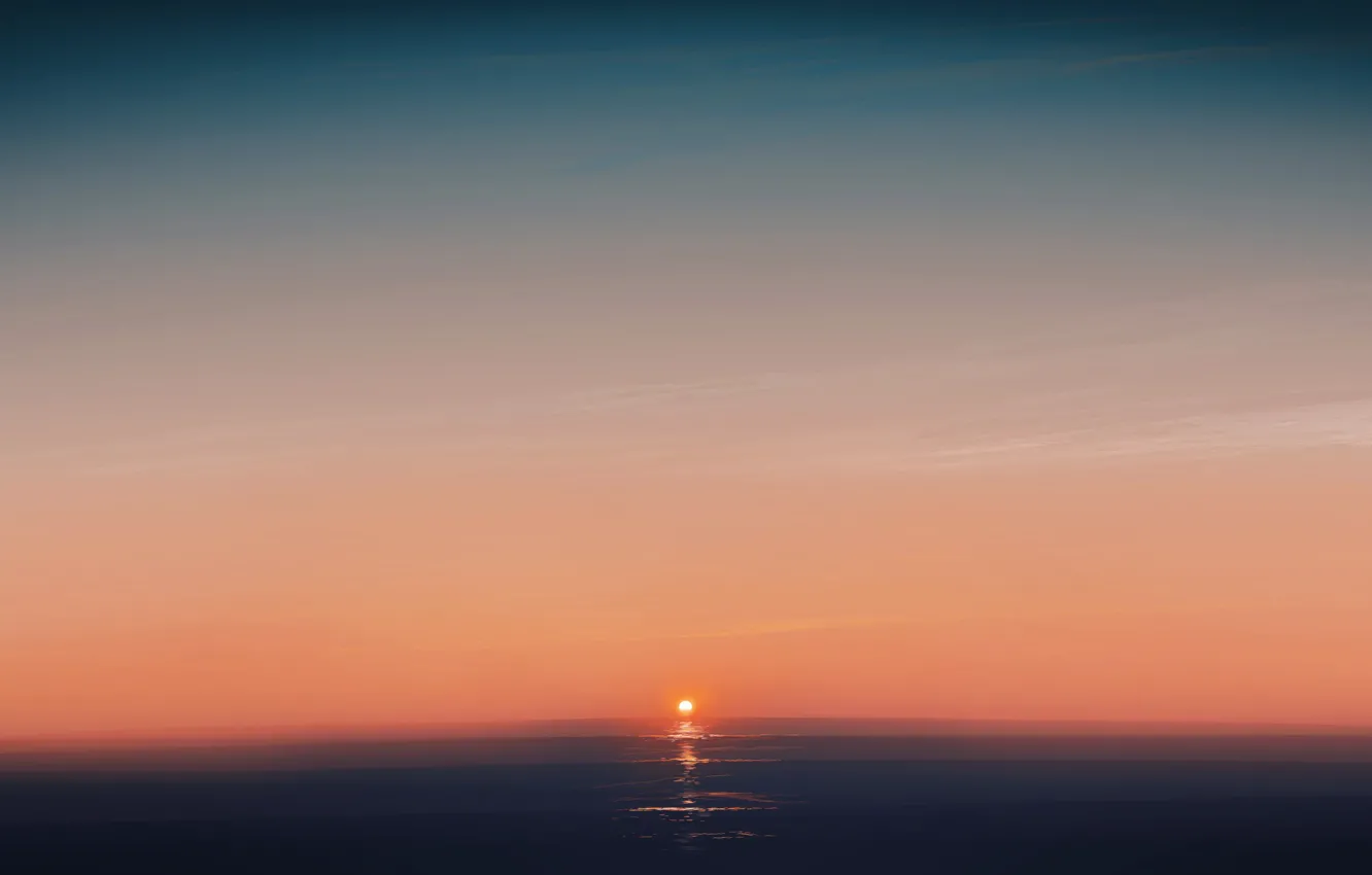 Фото обои море, небо, солнце, рисунок, gracile @gracile_jp