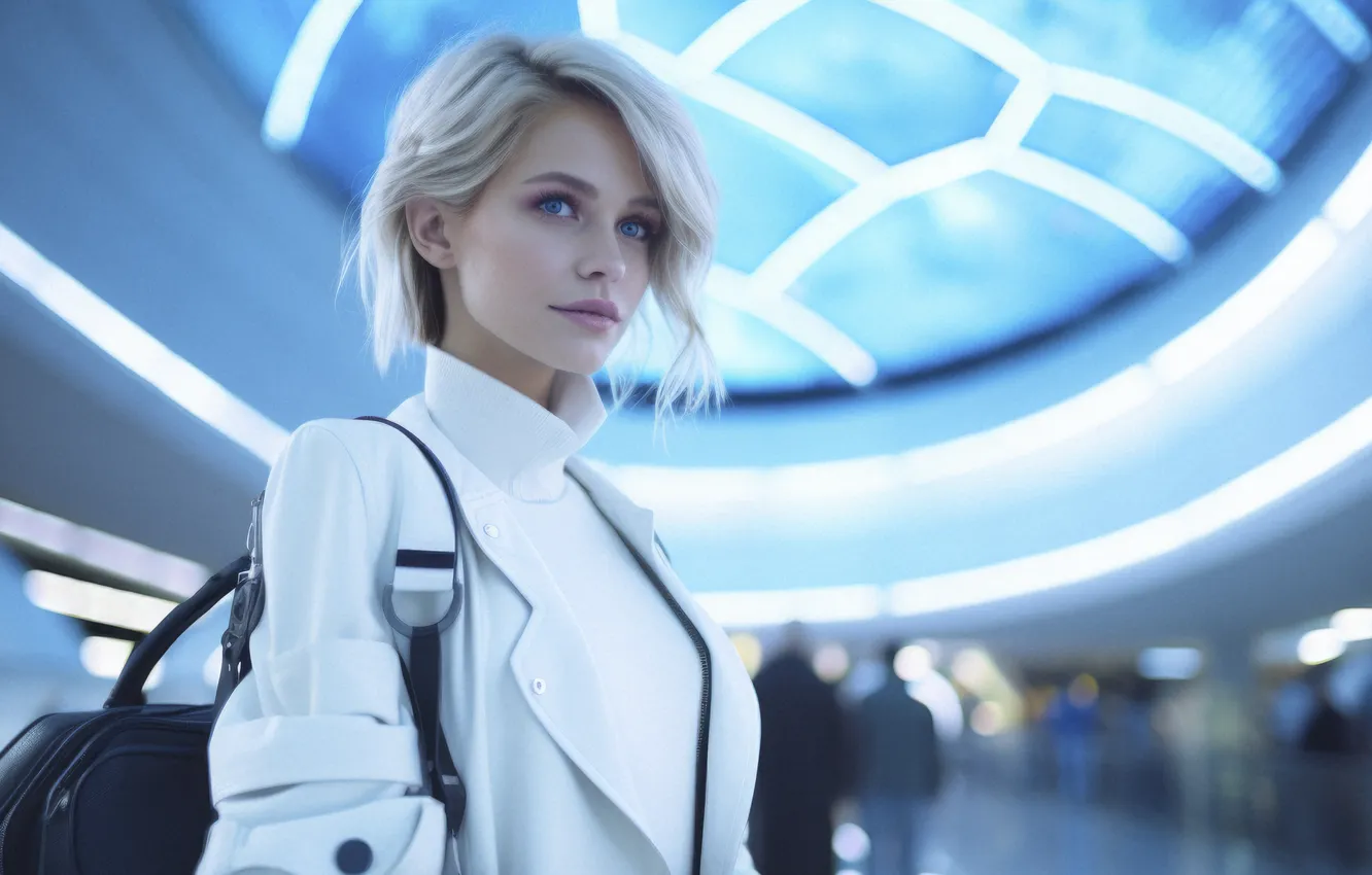 Фото обои people, urban, travel, futuristic, high tech