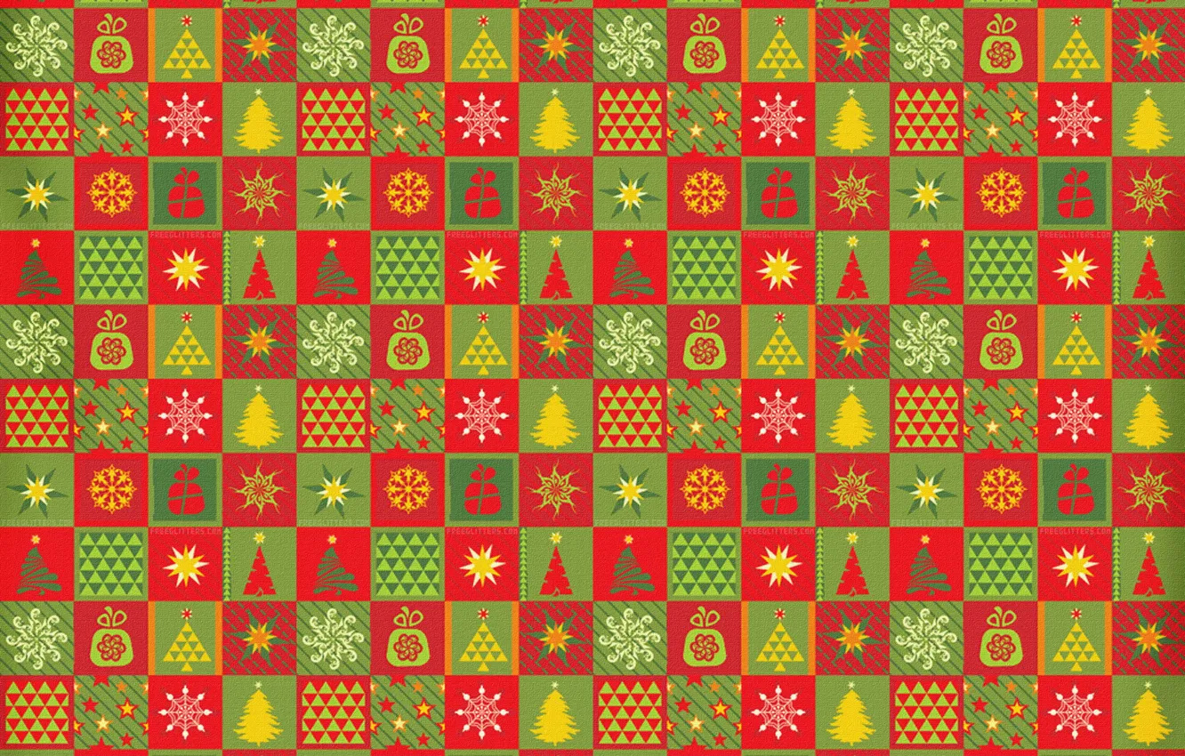 Фото обои узор, ковер, звезда, елка, новый год, клетки, ткань, квадрат