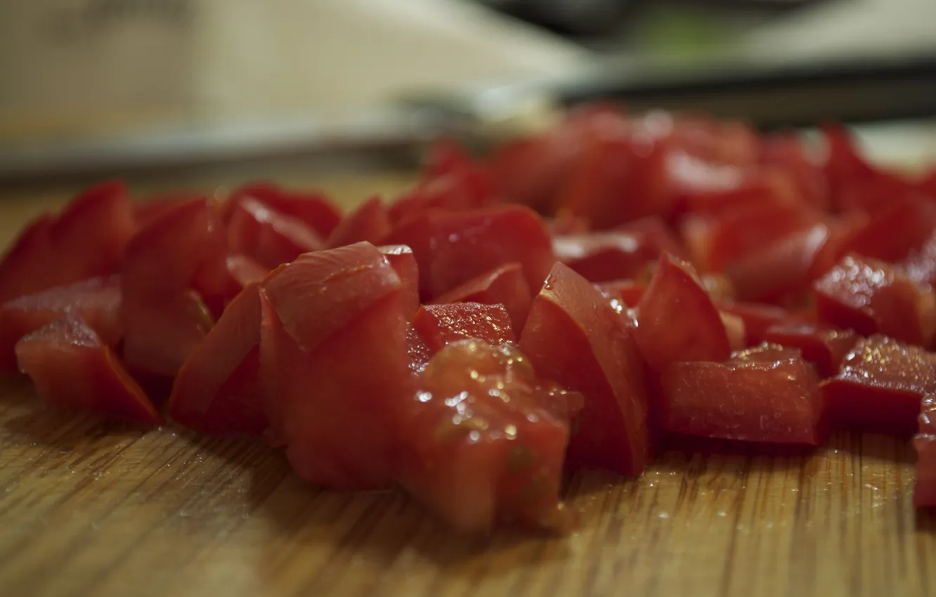Фото обои еда, помидоры, томаты, ломтики