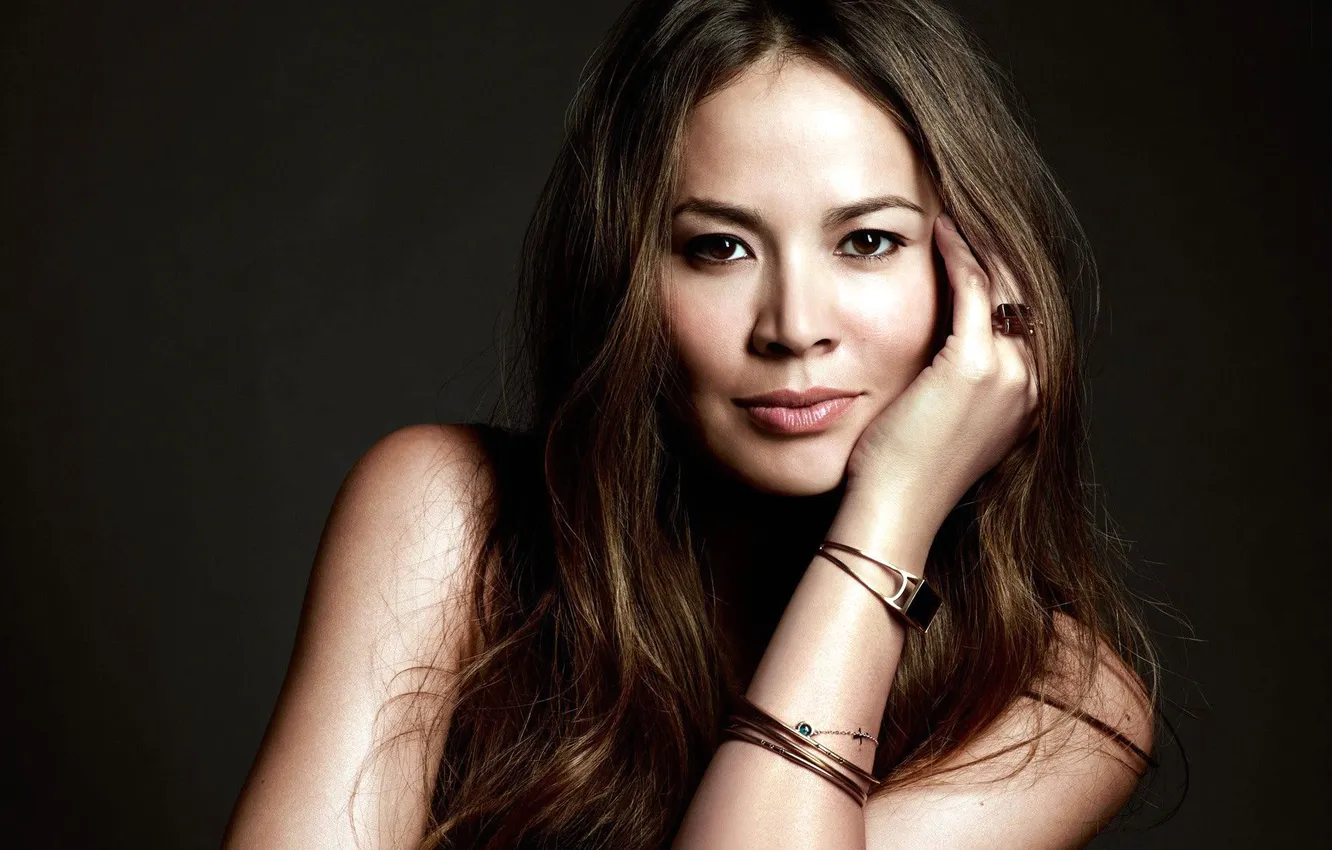 Фото обои взгляд, лицо, модель, волосы, актриса, moon bloodgood