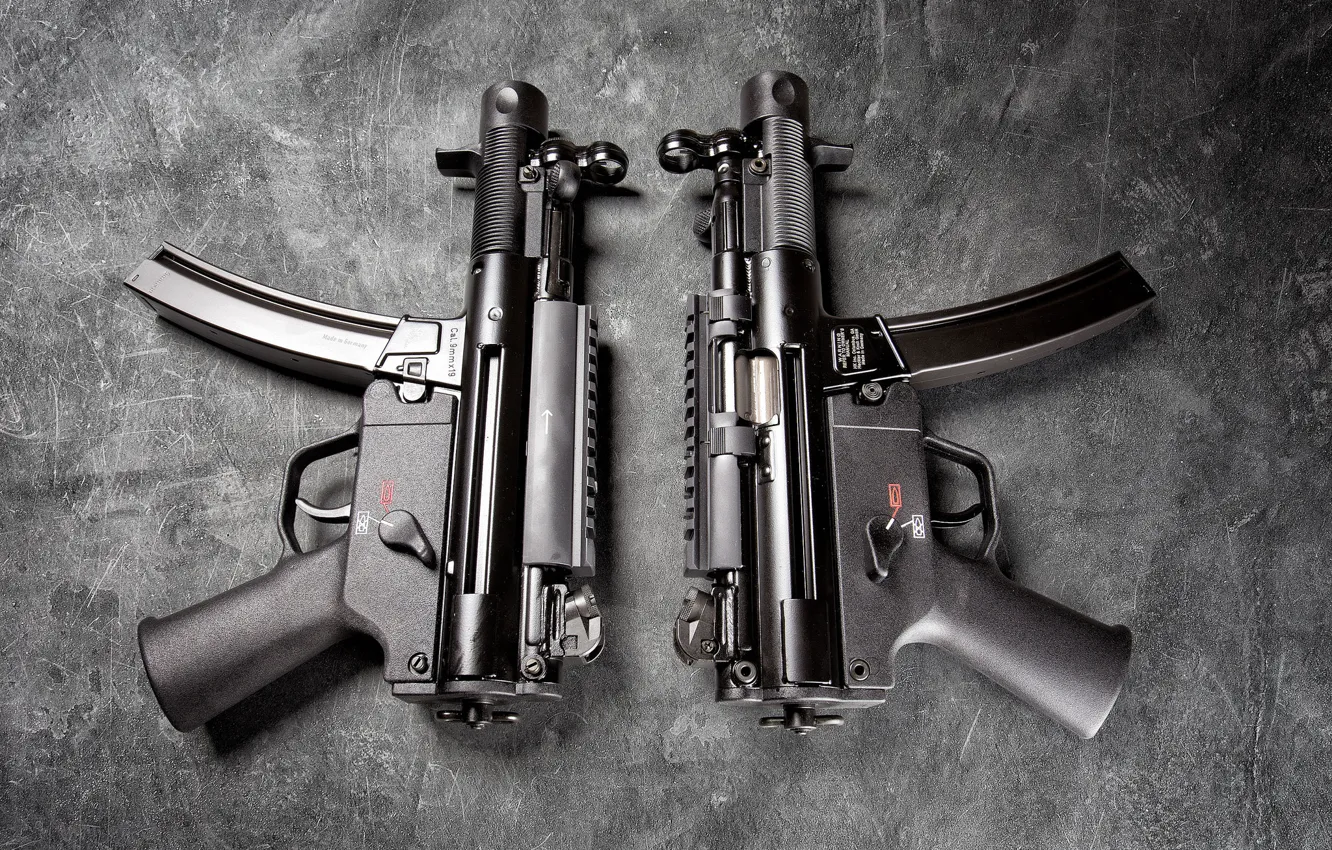 Фото обои фон, Германия, пара, Heckler &amp; Koch, Пистолет-пулемёт, MP5
