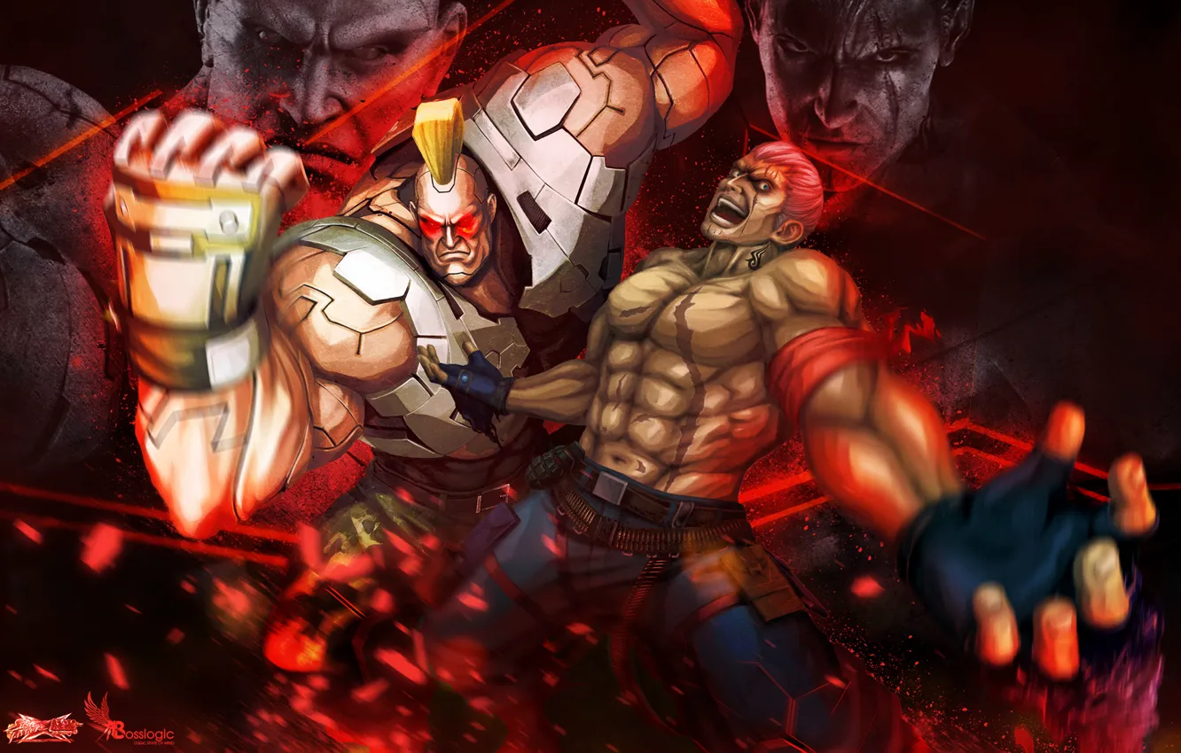 Фото обои Capcom, Street Fighter X Tekken, Bryan Fury, Jack-X