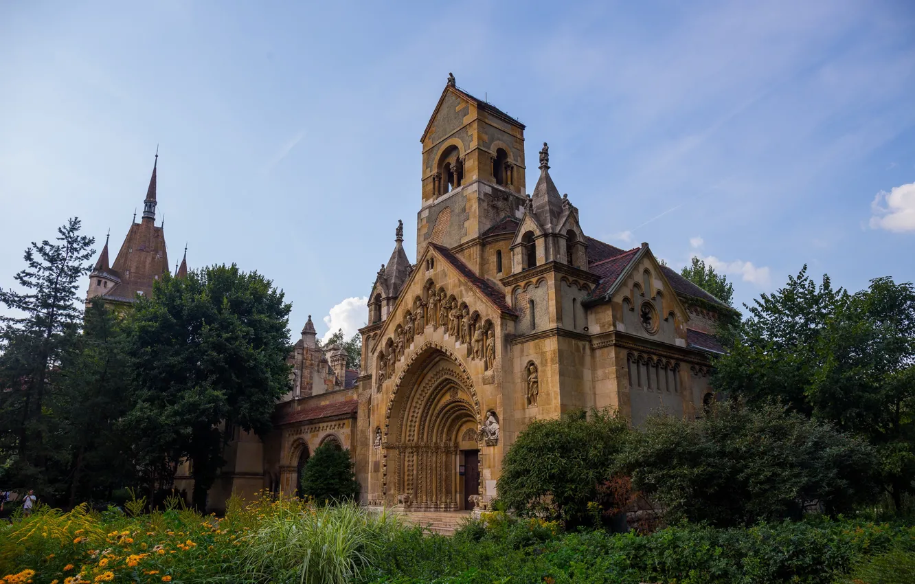 Фото обои Венгрия, Будапешт, Vajdahunyad Castle, Замок Вайдахуньяд