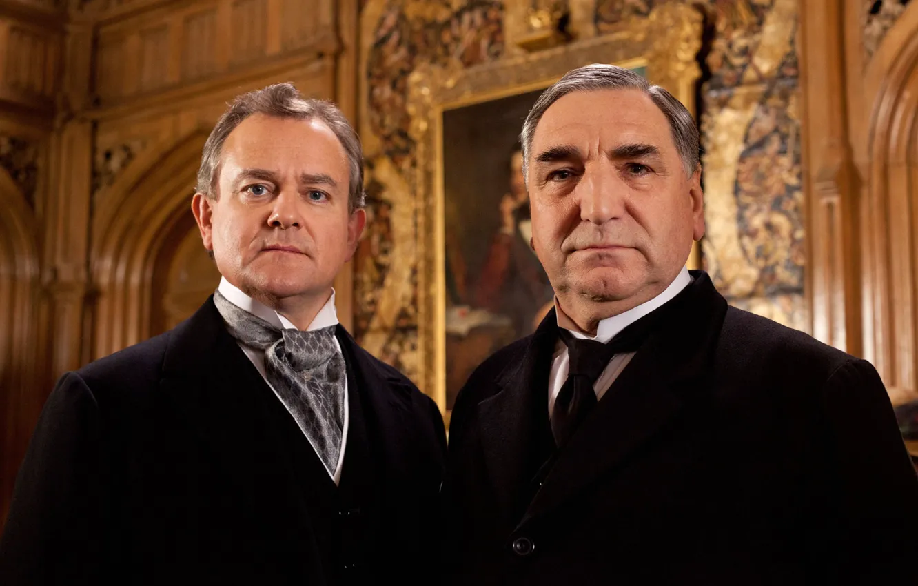 Фото обои сериал, актеры, драма, персонажи, Аббатство Даунтон, Роберт Кроули, Хью Бонневилль, Джим Картер