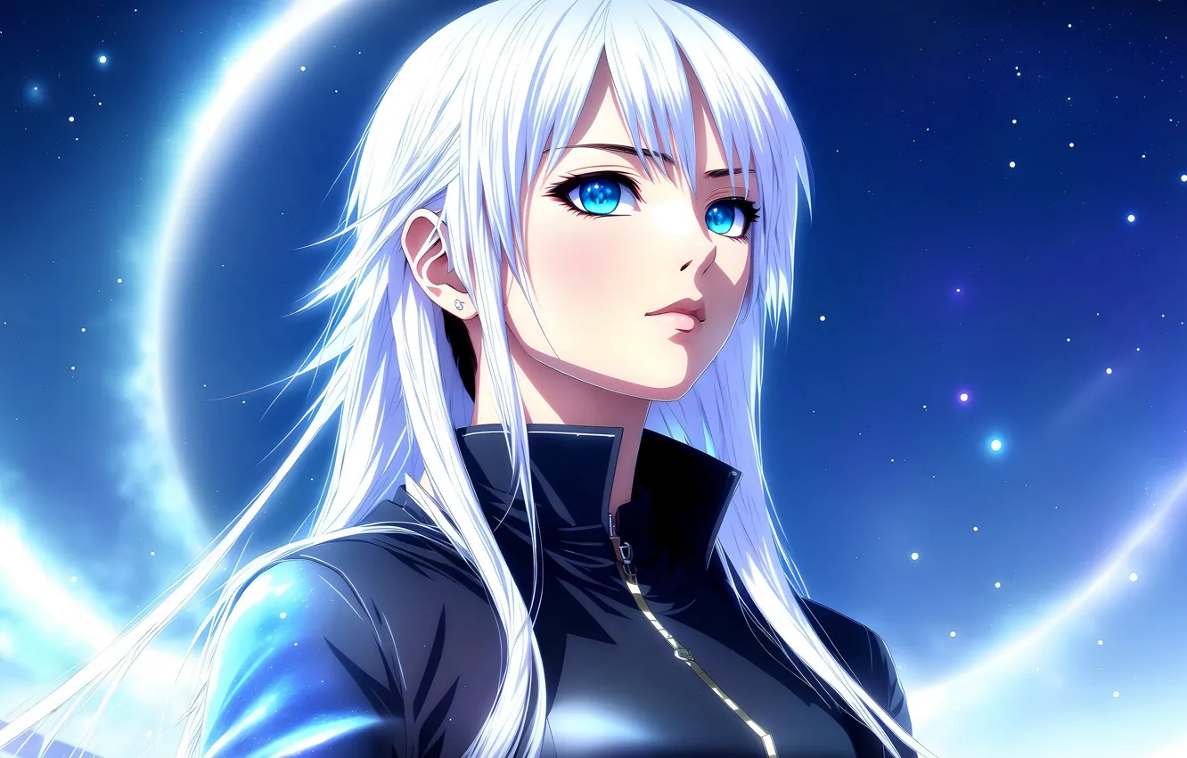 Фото обои girl, fantasy, anime, art, blond, digital art, fantasy art, fantasy girl