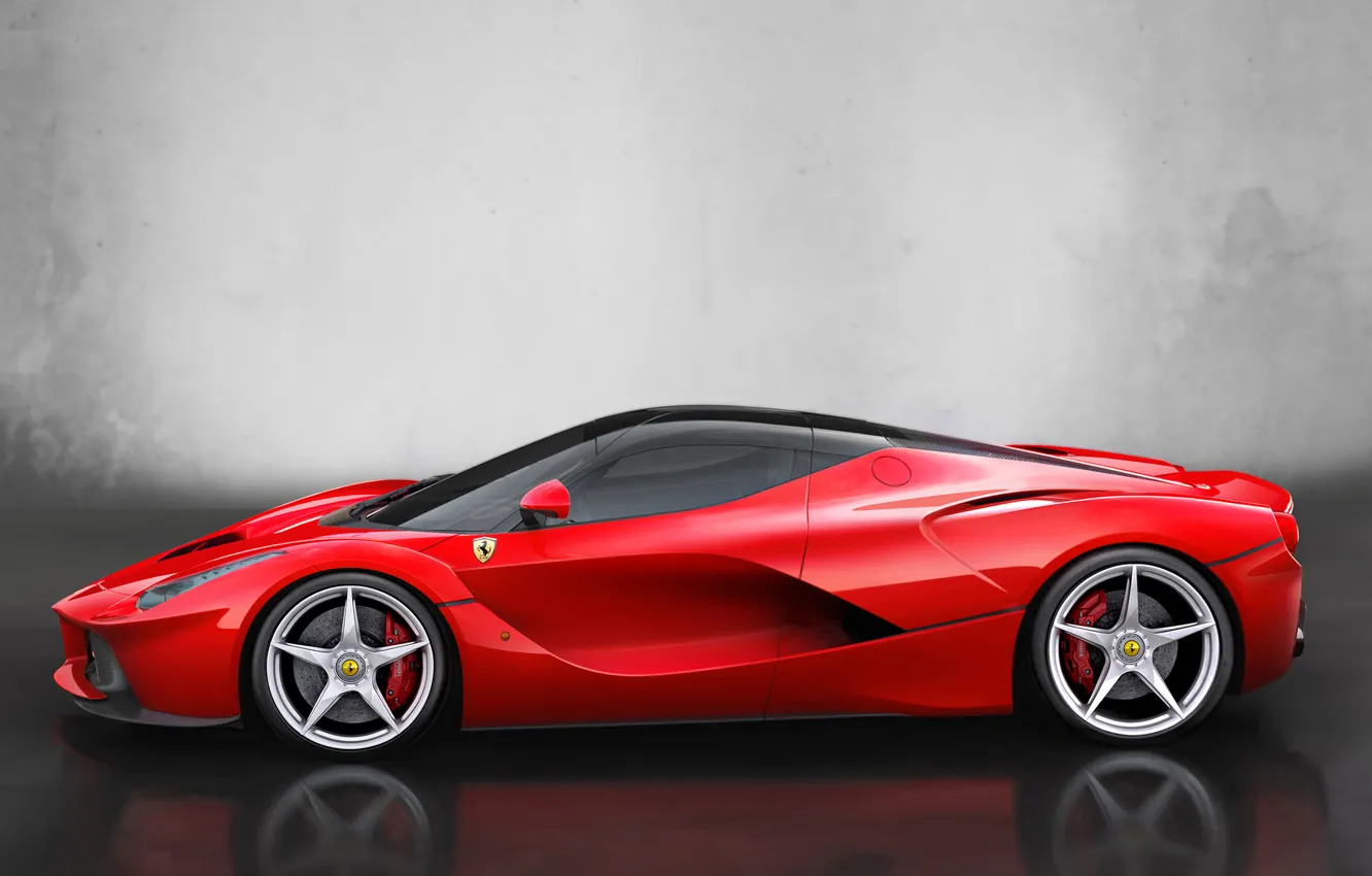 Фото обои авто, тачка, Ferrari, феррари, вид сбоку, 2013, LaFerrari
