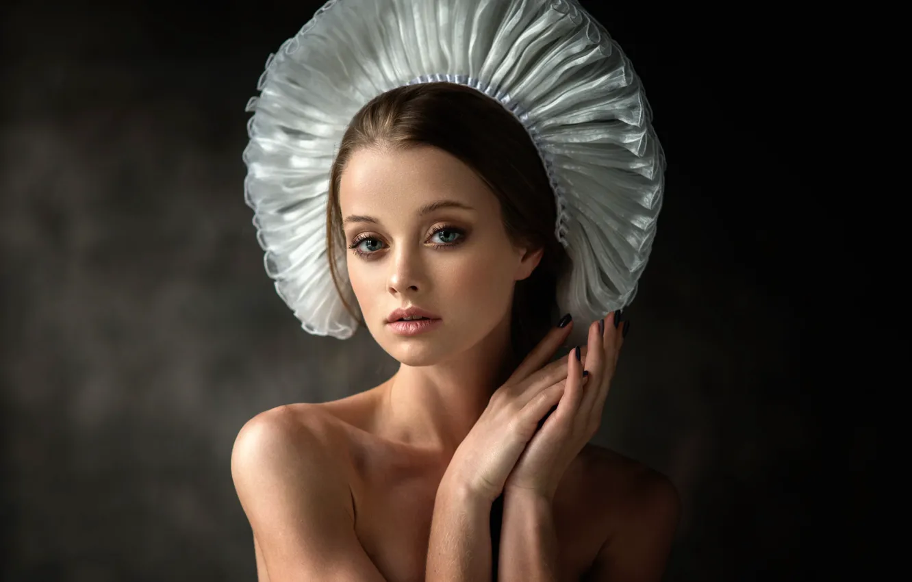 Фото обои портрет, студия, Мария Жгенти, Денис Дрожжин, Maria Zhgenti