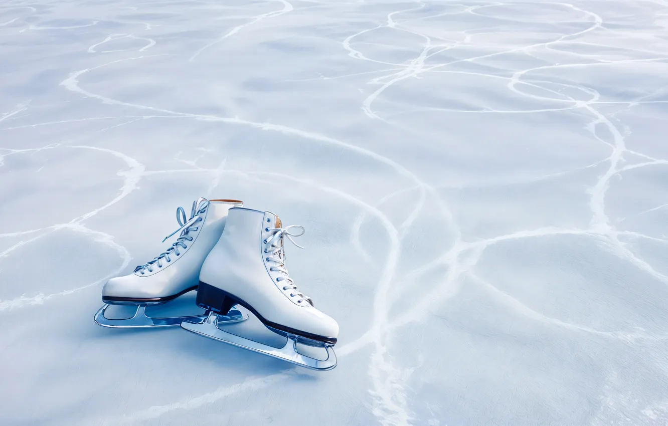 Фото обои Sports, Close-up, Ice Skate