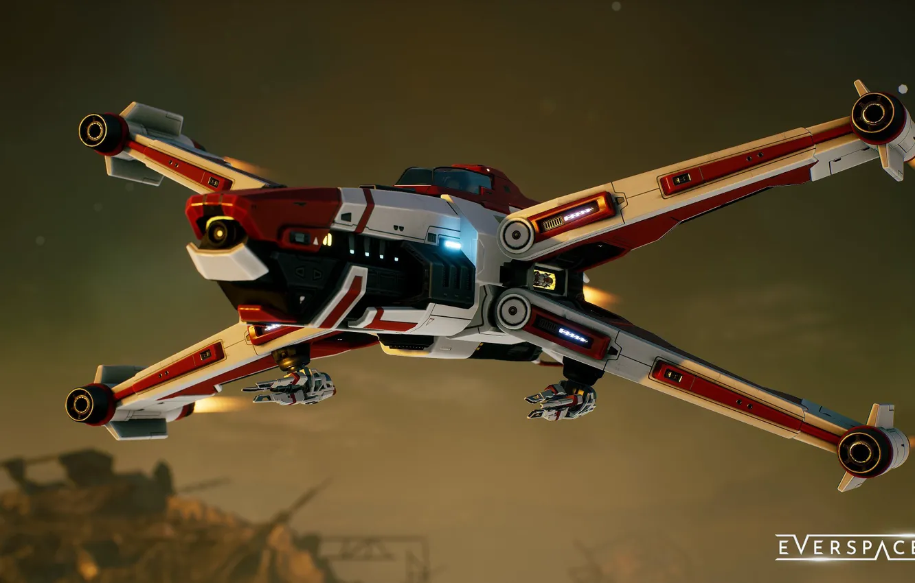 Фото обои космический корабль, звездолёт, космолёт, Everspace 2
