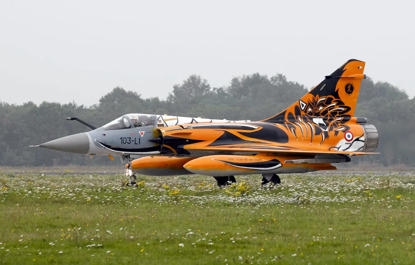 Фото обои истребитель, аэродром, многоцелевой, Mirage 2000C, «Мираж» 2000C