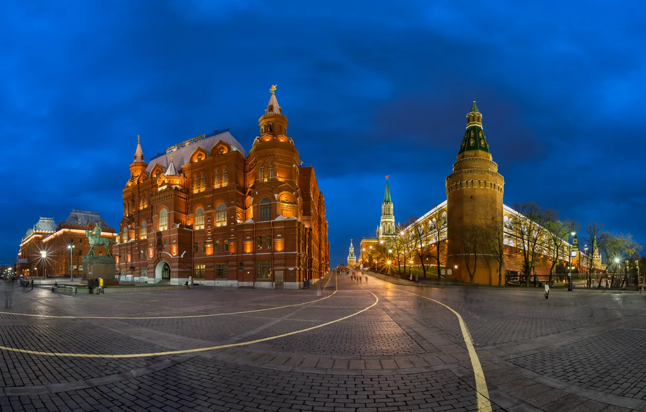 Фото обои Москва, Кремль, Россия, Russia, Moscow, Kremlin, Исторический музей, Historical Museum
