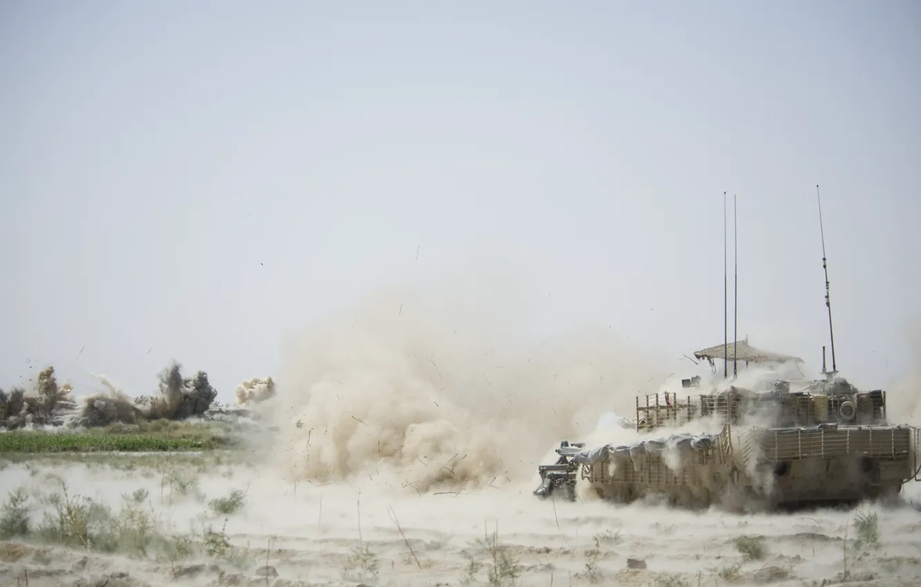 Фото обои война, танк, афганистан, Leopard 2A6