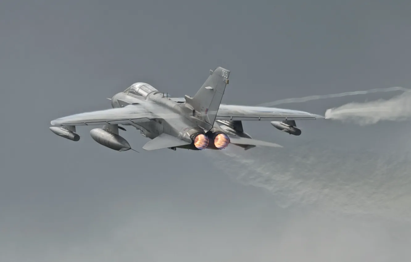 Фото обои небо, оружие, самолёт, Tornado GR4