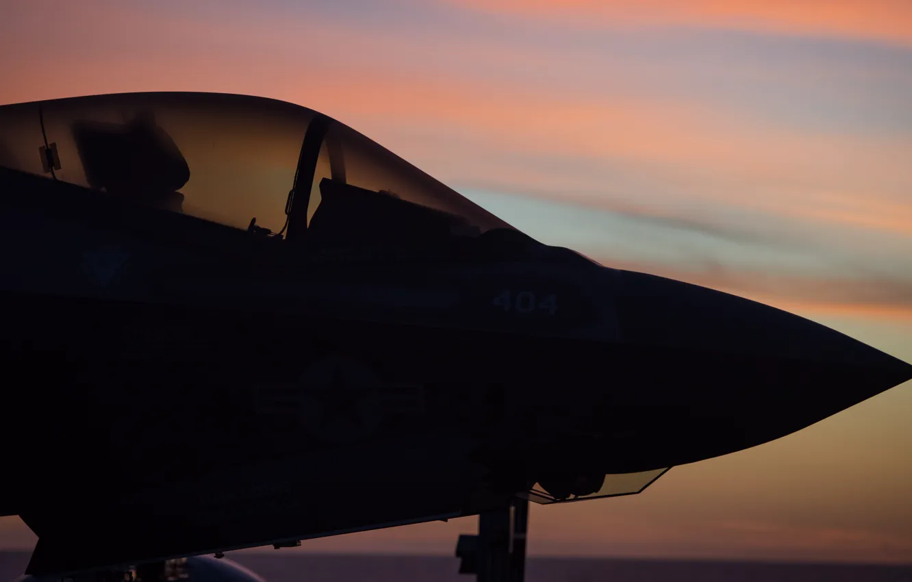 Фото обои истребитель-бомбардировщик, Lightning II, F-35C
