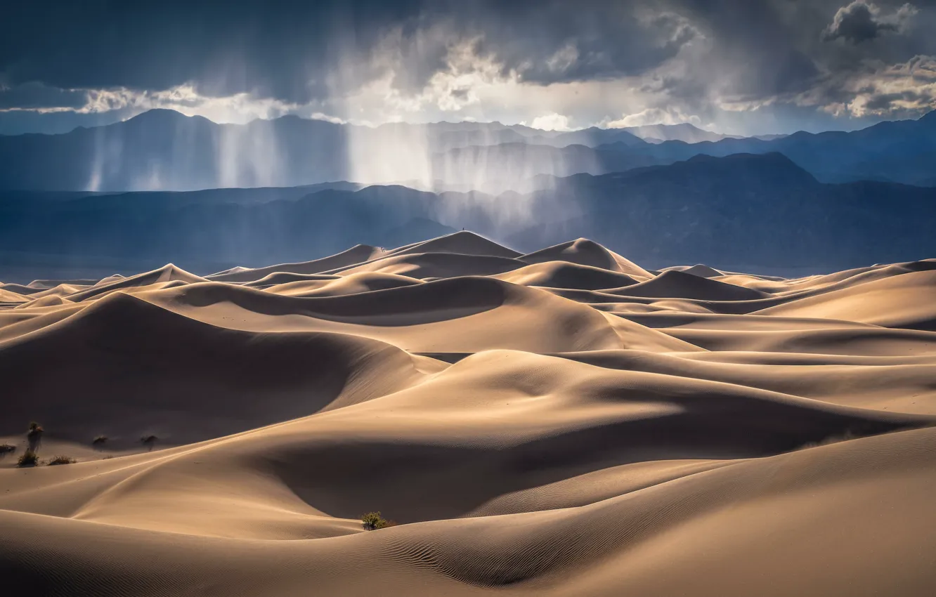 Фото обои landscape, nature, Hot day, desert dunes
