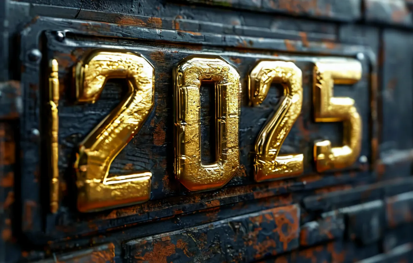Фото обои золото, обои, Новый год, год, 2025, золотой 2025
