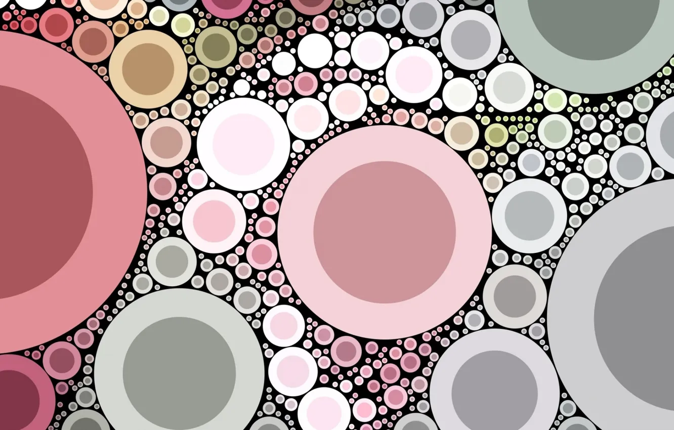 Фото обои круги, узор, краски, кольцо