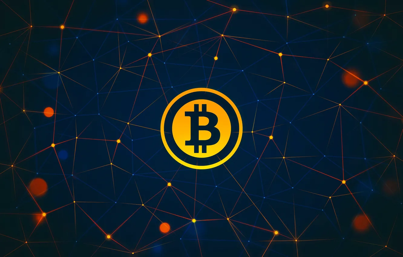 Фото обои лого, logo, fon, bitcoin, биткоин, btc