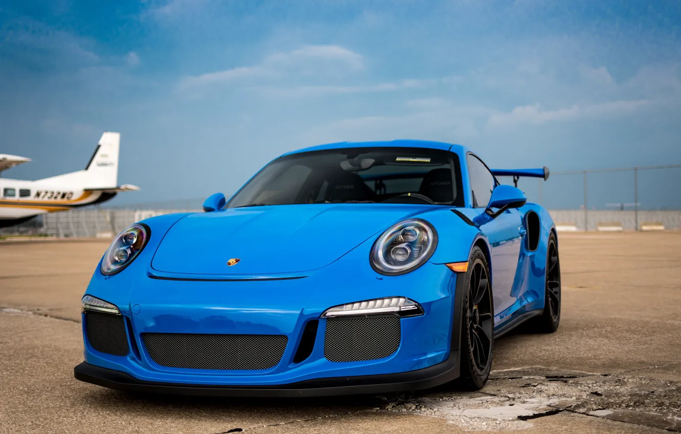 Фото обои 911, Porsche, Blue, GT3RS