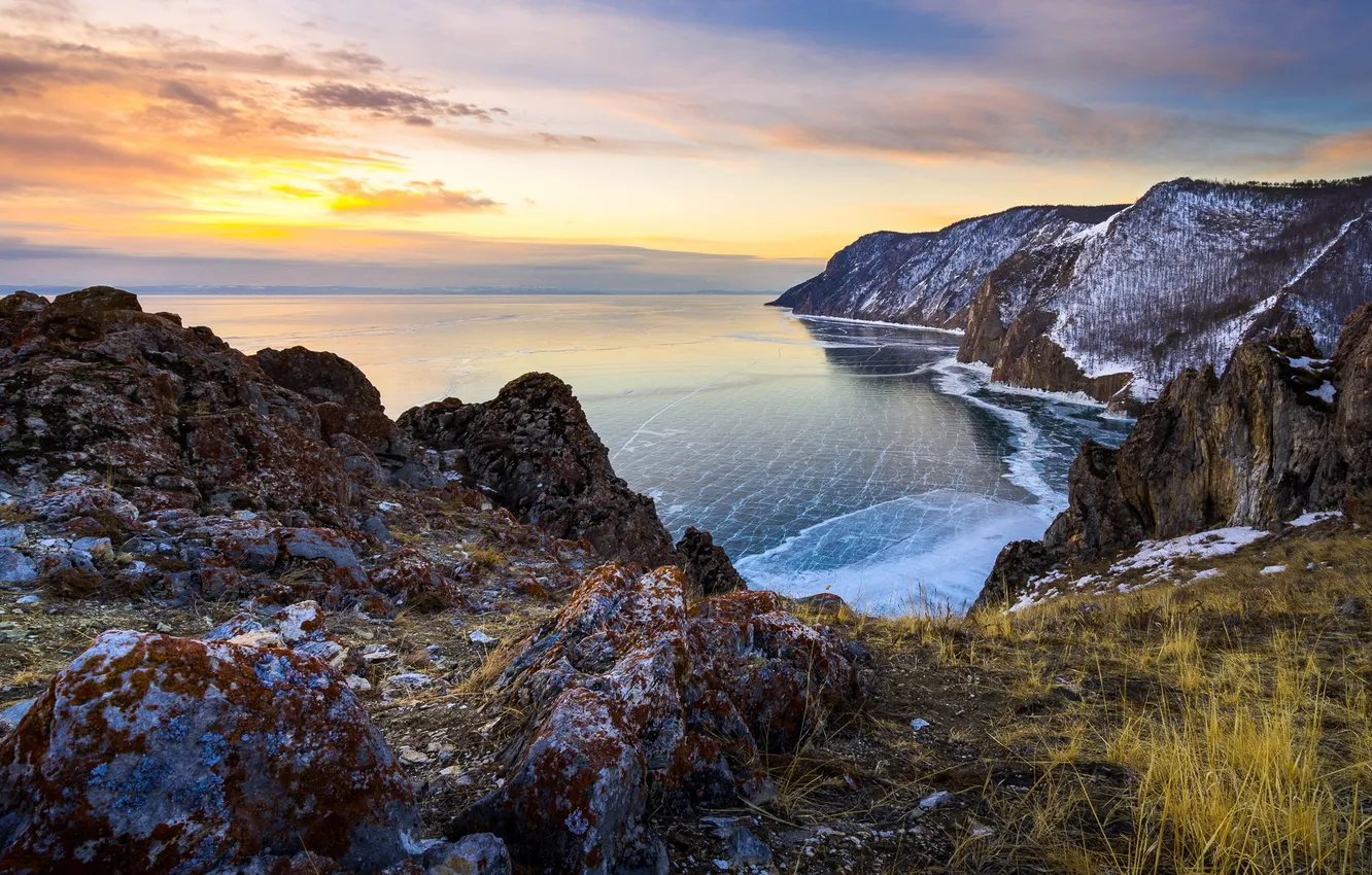 Фото обои природа, озеро, Байкал