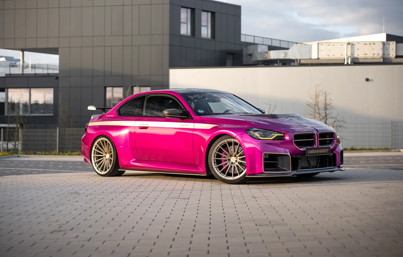 Фото обои Pink, BMW, Manhart, BMW M2, 2024, Manhart MH2 GTR
