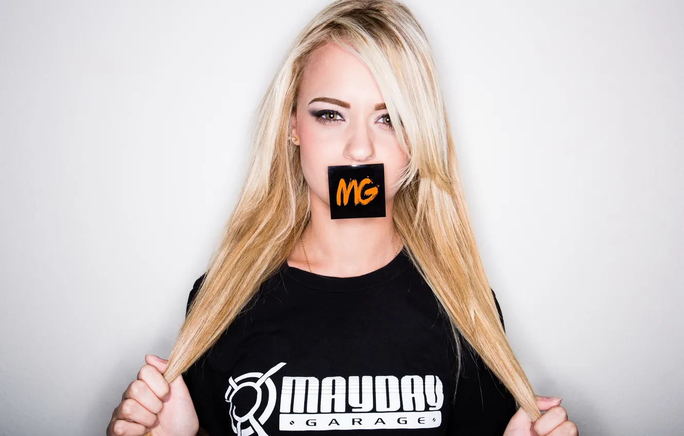 Фото обои взгляд, девушка, фон