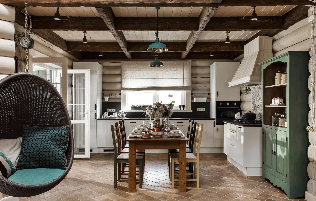 Фото обои интерьер, кухня, столовая, SUMMER HOUSE