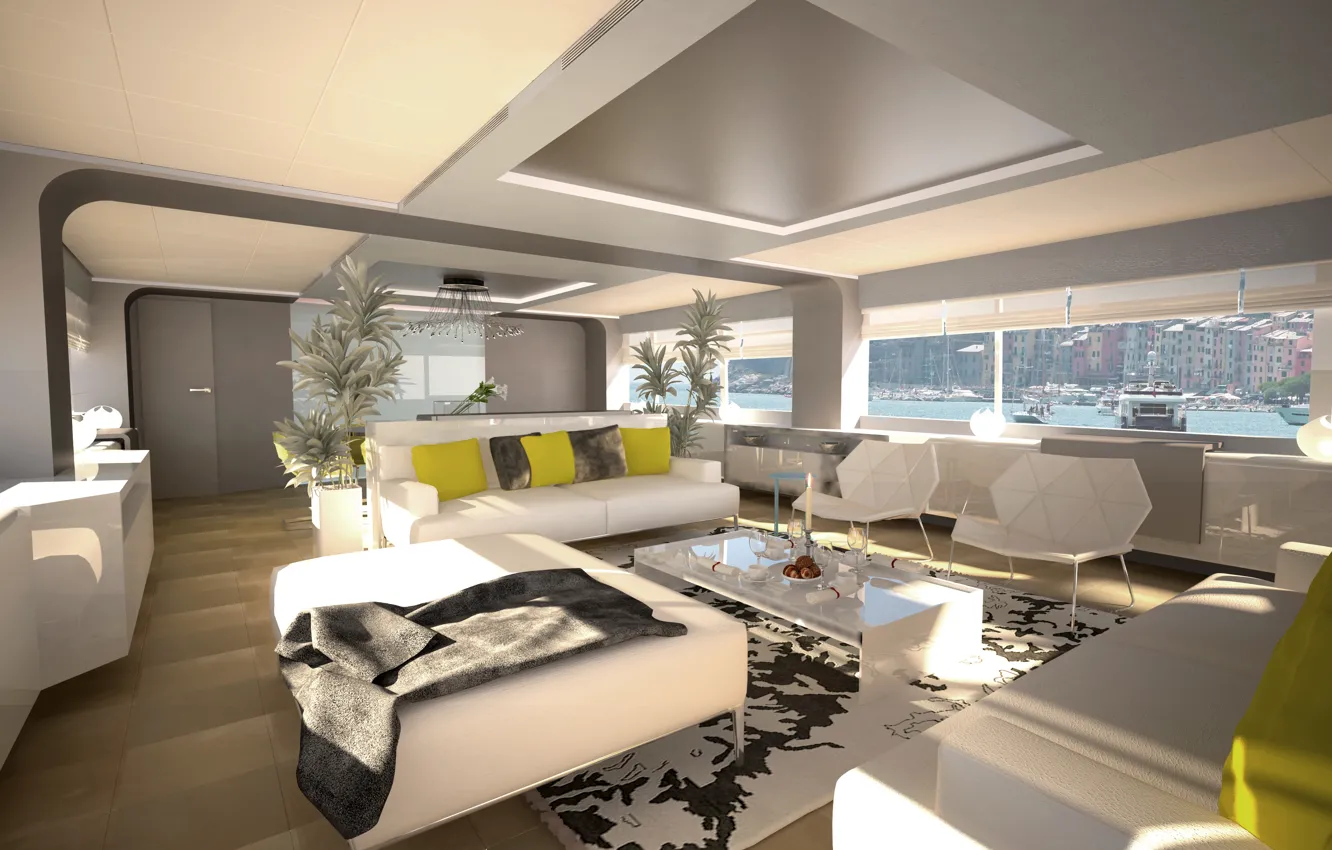 Фото обои дизайн, стиль, интерьер, яхта, салон, люкс, superyacht, Wider-150