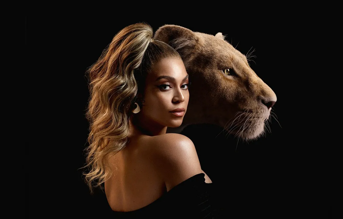 Фото обои девушка, львица, The Lion King, Король лев