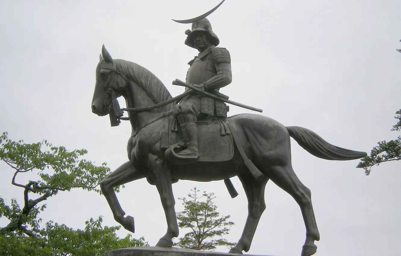 Фото обои sword, Asian, armor, katana, ken, blade, horse, samurai