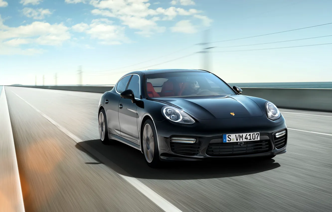 Фото обои Porsche, Panamera, порше, панамера, Turbo, 2014