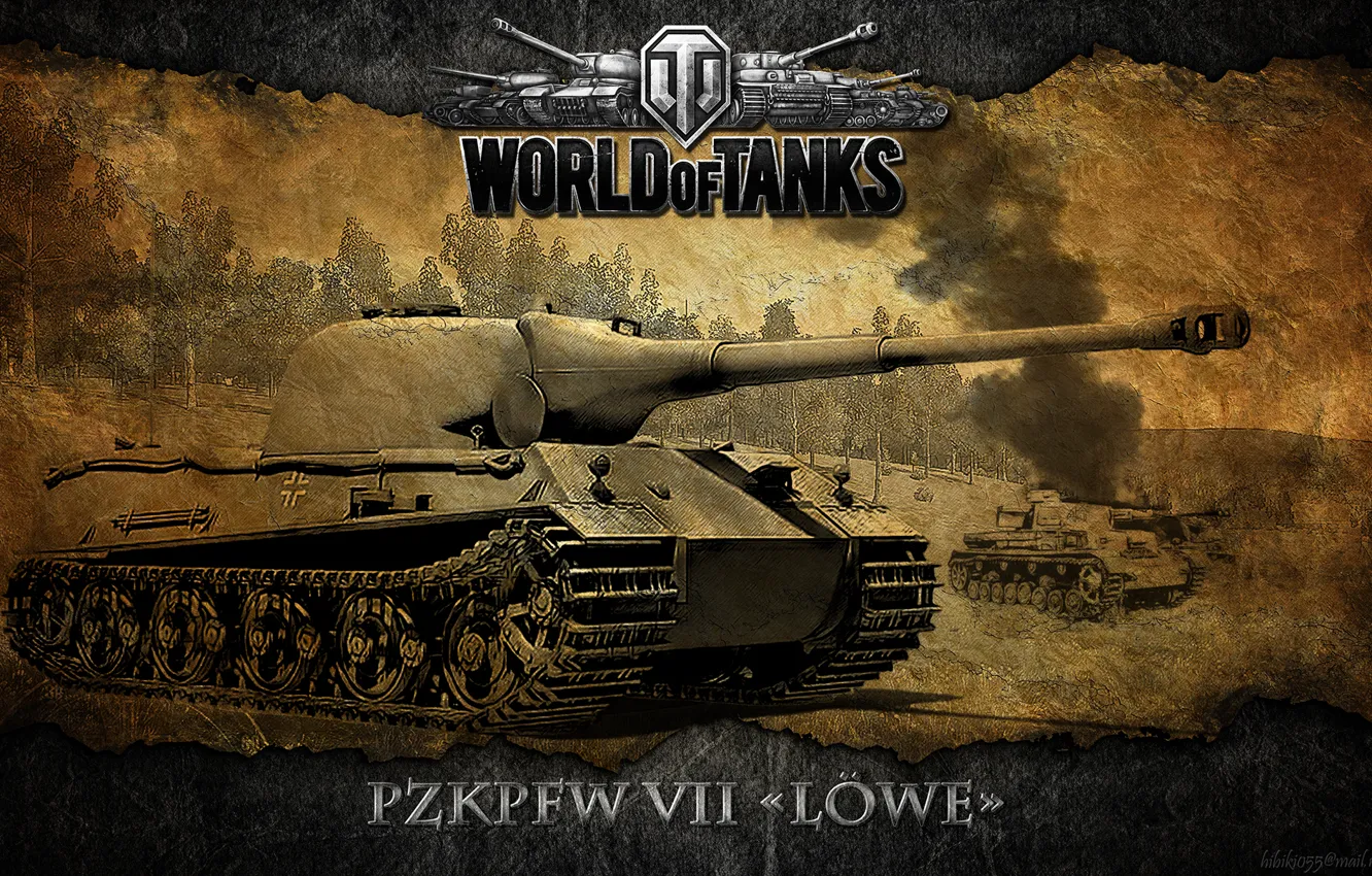 Фото обои Германия, танк, танки, WoT, World of Tanks, Löwe, Lowe